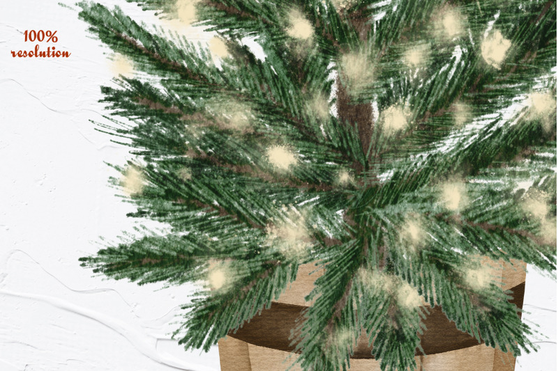 christmas-tree-watercolor-clipart
