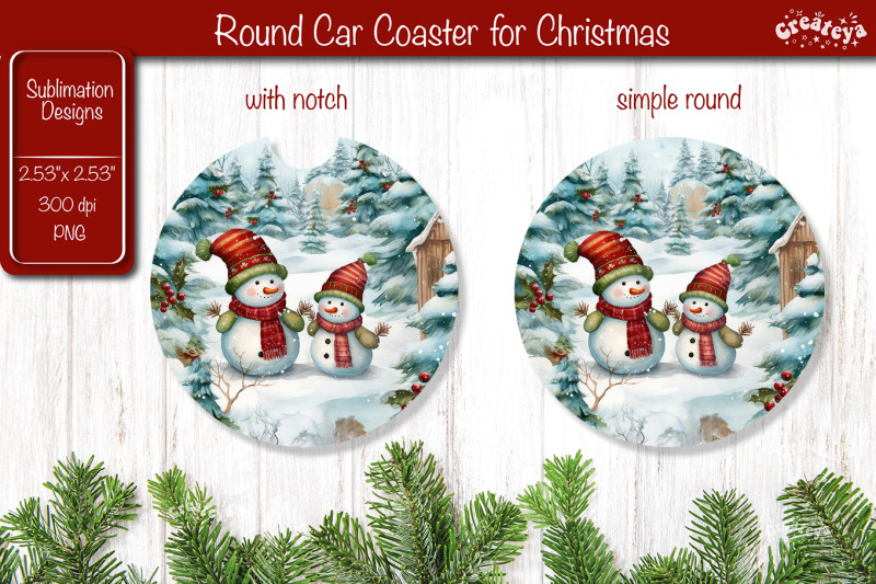 car-coaster-christmas-sublimation-round-coaster-sublimation-design-sno