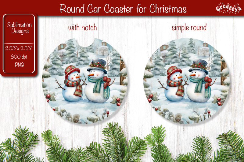 car-coaster-christmas-sublimation-round-coaster-sublimation-design-sno