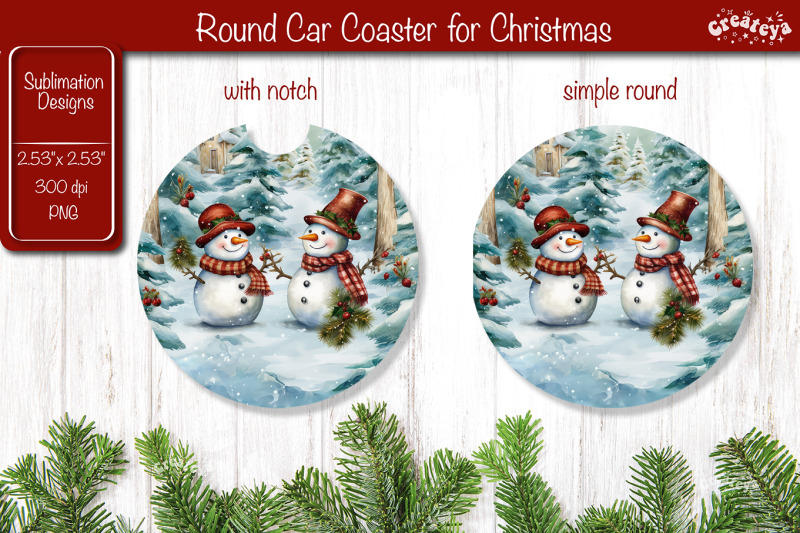 car-coaster-christmas-sublimation-round-coaster-sublimation-design-sno