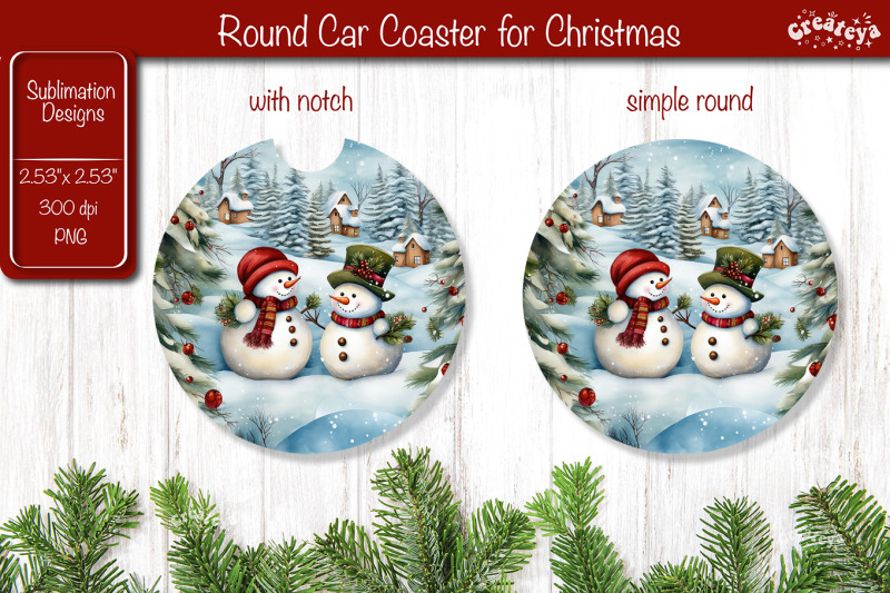 car-coaster-christmas-sublimation-round-coaster-sublimation-design-sno