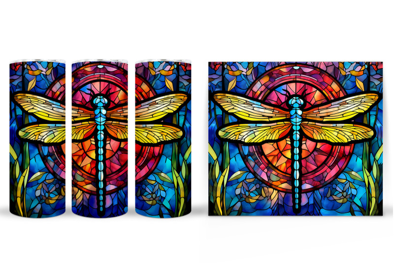 stained-glass-dragonfly-tumbler-dragonfly-tumbler-design