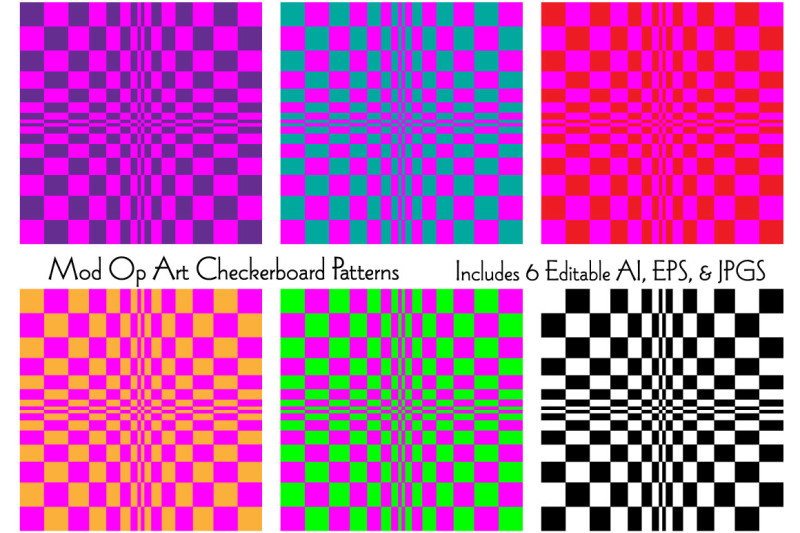 mod-op-art-checkerboard-patterns