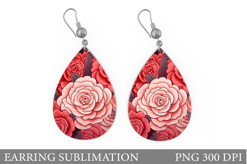 rose-teardrop-earring-design-flowers-earring-sublimation