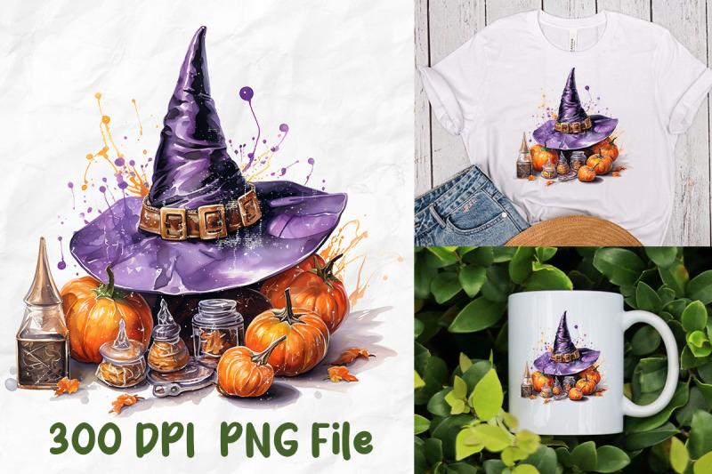 halloween-witch-hat-pumpkin-patch-candy