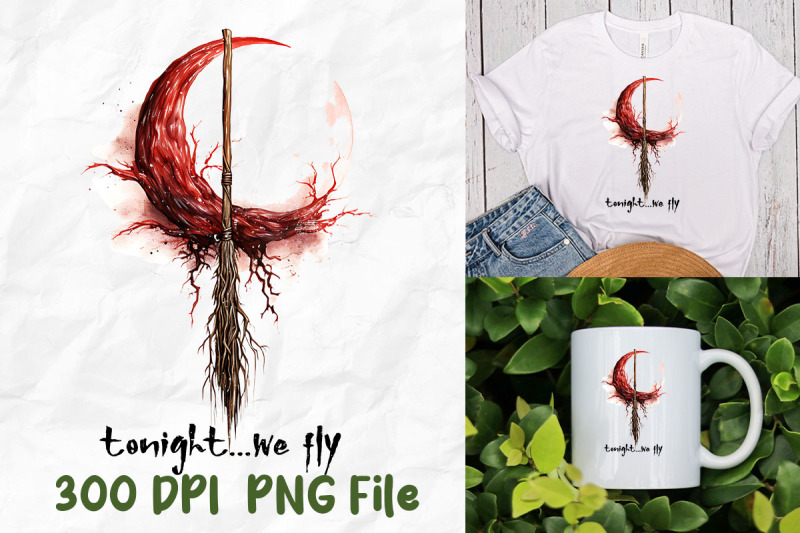 tonight-we-fly-witch-broomstick-red-moon