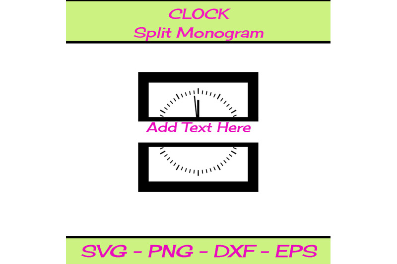 clock-split-monogram-svg