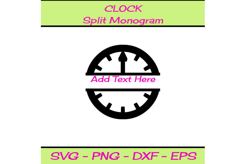 clock-split-monogram-svg