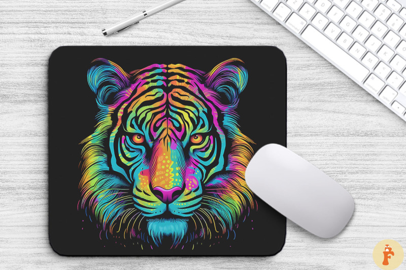 psychedelic-neon-colorful-tiger