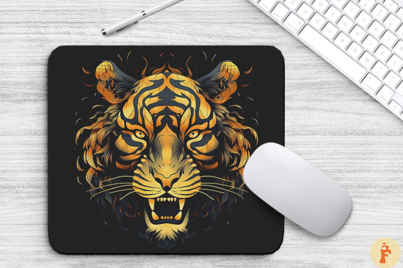 chinapunk-yellow-tiger-head-mouse-pad