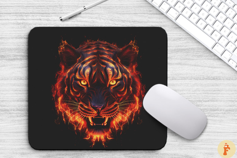 tiger-head-made-of-glowing-flames