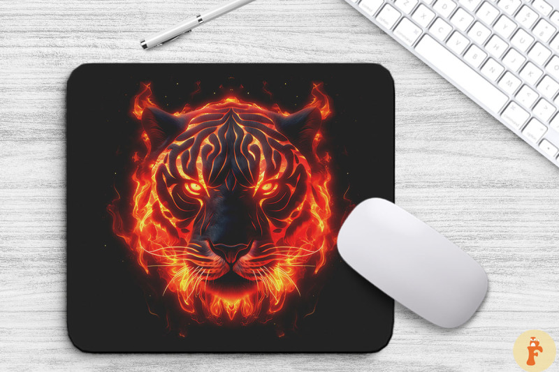 tiger-head-made-of-glowing-flames