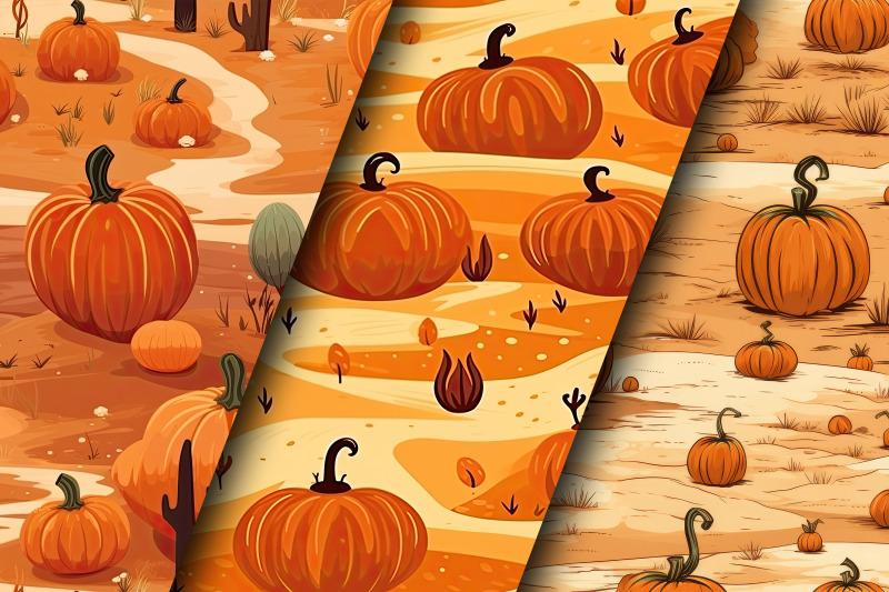 desert-pumpkins-seamless-pattern-digital-papers