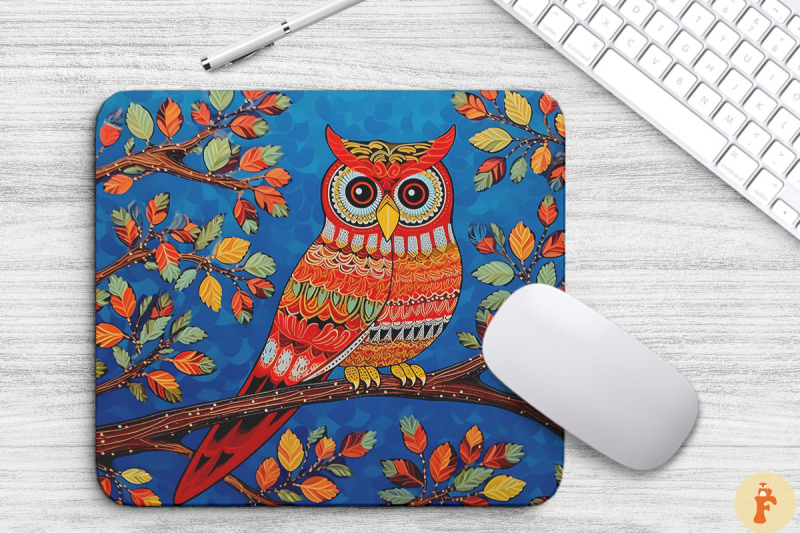 bright-folk-art-owl-on-a-branch