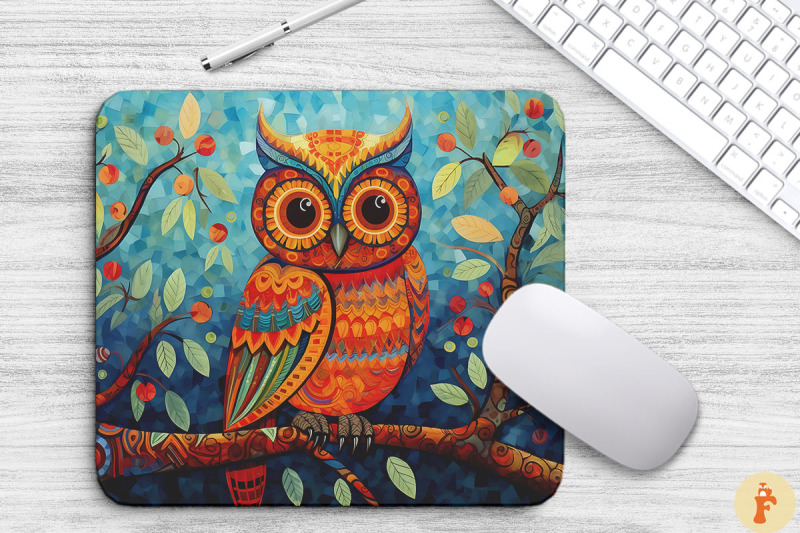 bright-folk-art-owl-on-a-branch