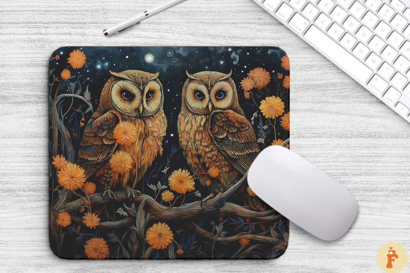 cute-owls-and-nightblooming-flowers