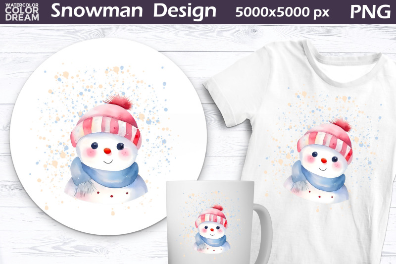 watercolor-snowman-png-snowman-sublimation-design