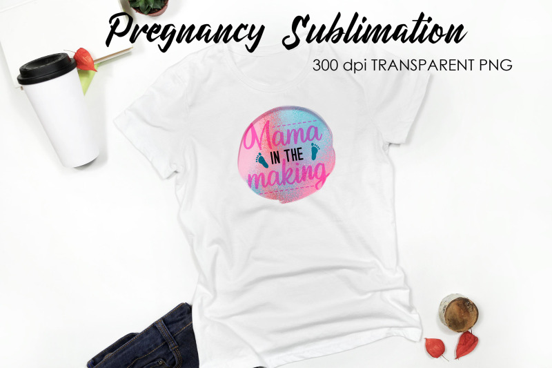 pregnancy-sublimation-t-shirt-design-baby-time-design