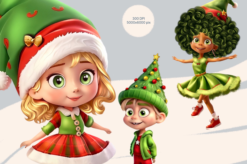 3d-christmas-elf-characters-bundle-set-of-6-santa-helpers