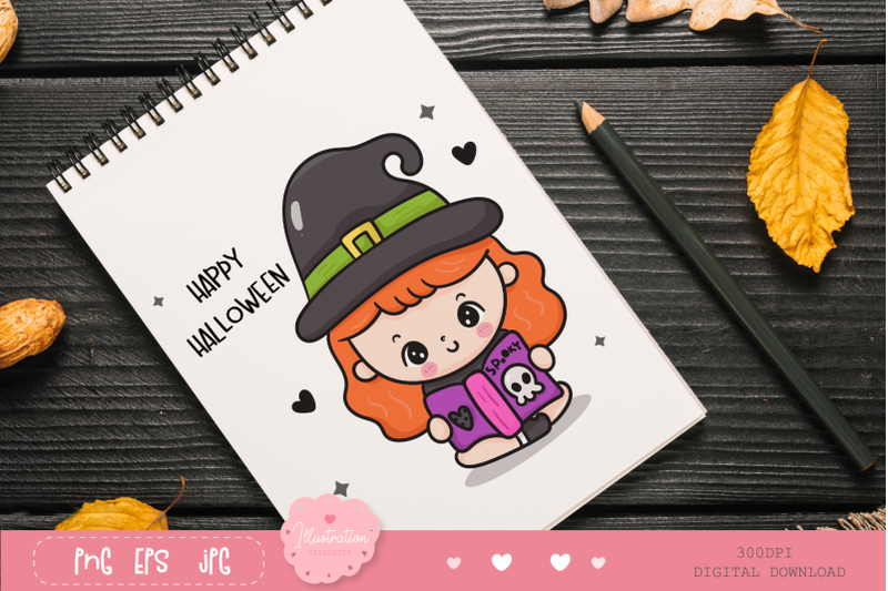 halloween-kids-witch-girl-kawaii-clipart-cute-cartoon-witch