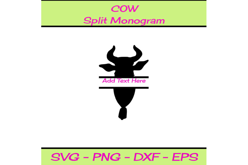 cow-split-monogram-svg