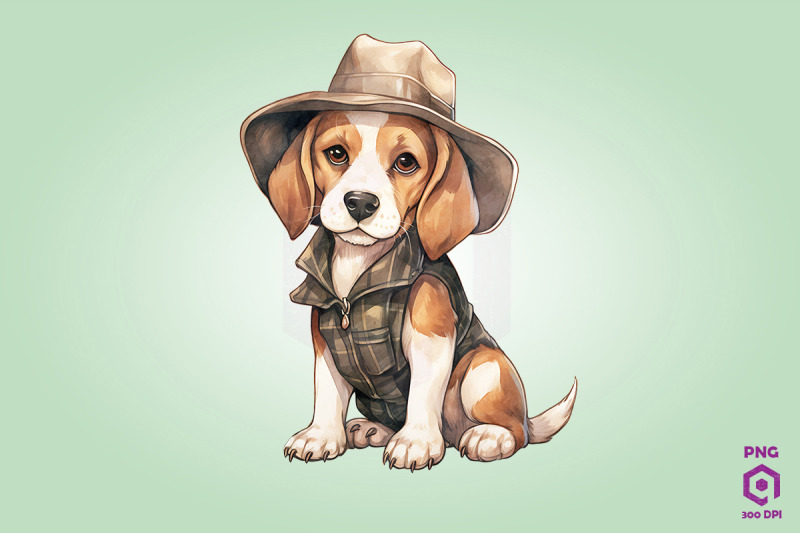 farmer-beagle-dog-clipart