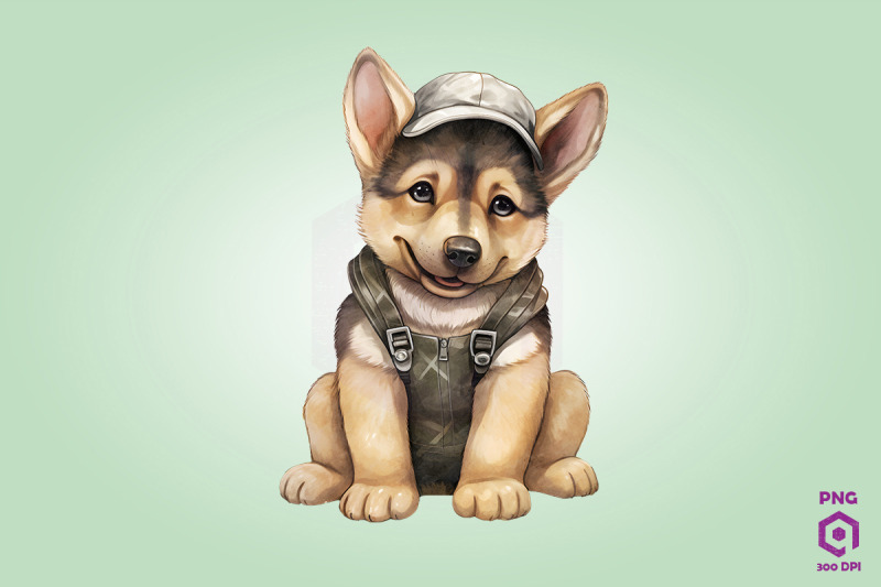 farmer-german-shepherd-dog-clipart