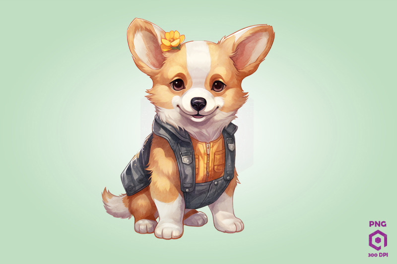 farmer-pembroke-welsh-corgi-dog-clipart