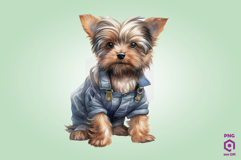 farmer-yorkshire-terrier-dog-clipart