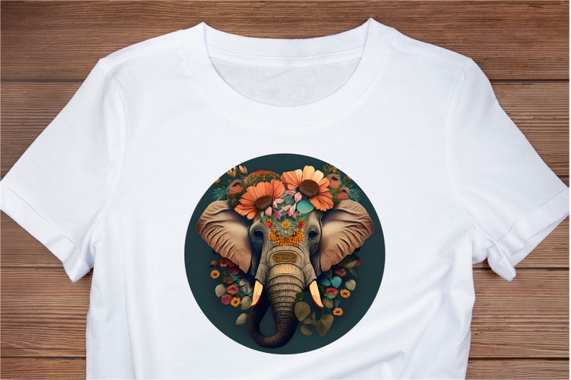 elefant-t-shirt-sublimation-tshirt-design-png