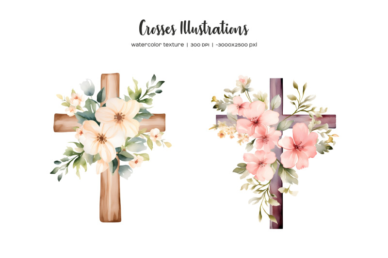 watercolor-floral-cross-clipart-easter-cross-clip-art-watercolor-greenery-crosses-with-flower-wooden-cross-png-watercolor-easter-cross