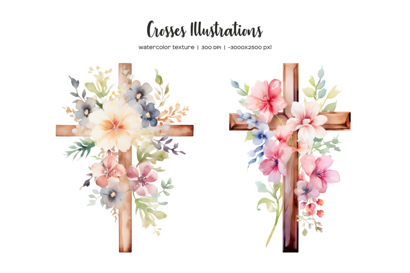 watercolor-floral-cross-clipart-easter-cross-clip-art-watercolor-greenery-crosses-with-flower-wooden-cross-png-watercolor-easter-cross