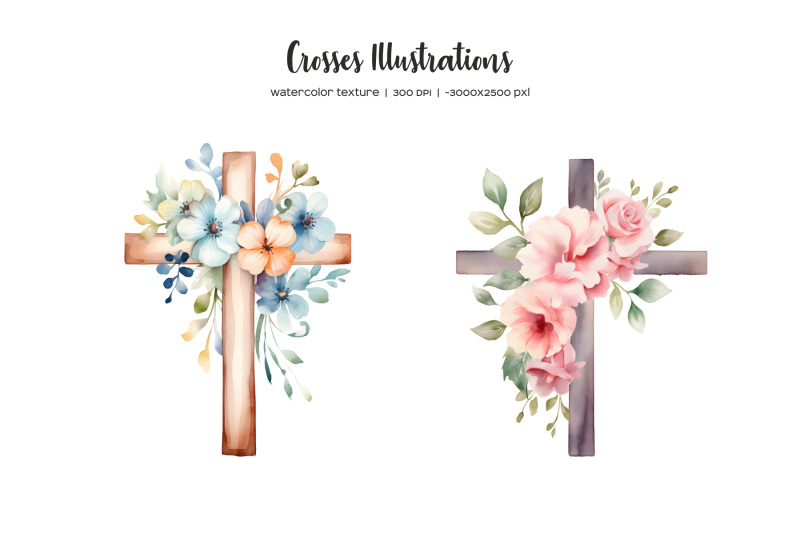 watercolor-floral-cross-clipart-easter-cross-clip-art-watercolor-greenery-crosses-with-flower-wooden-cross-png-watercolor-easter-cross