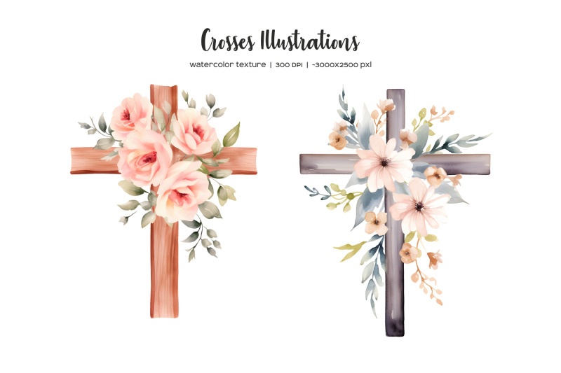 watercolor-floral-cross-clipart-easter-cross-clip-art-watercolor-greenery-crosses-with-flower-wooden-cross-png-watercolor-easter-cross