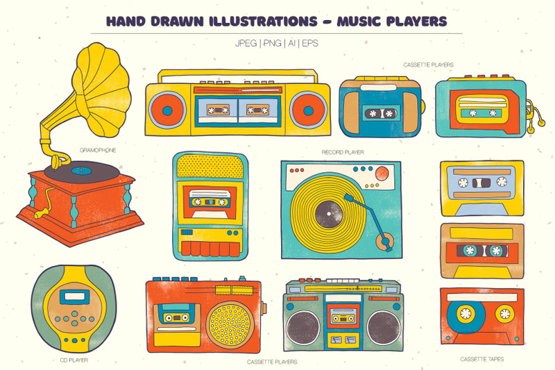 music-players-and-musical-instruments-collection