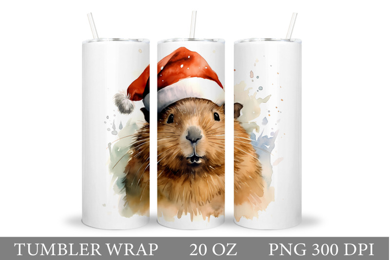 christmas-capybara-tumbler-design-winter-tumbler-wrap