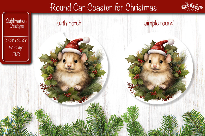 car-coaster-christmas-sublimation-round-coaster-sublimation-design-chr