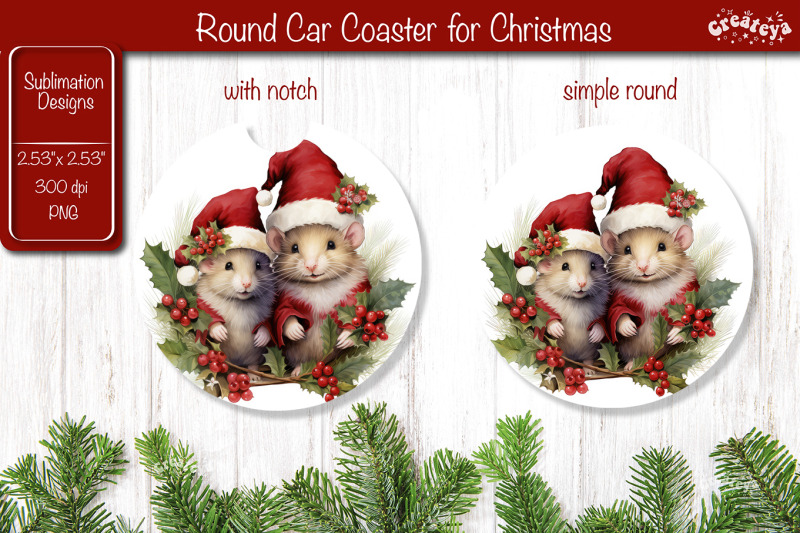 car-coaster-christmas-sublimation-round-coaster-sublimation-design-chr