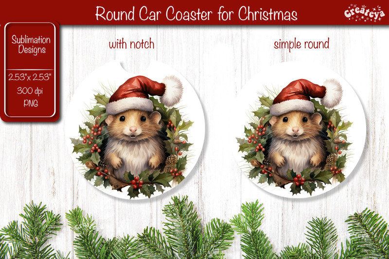 car-coaster-christmas-sublimation-round-coaster-sublimation-design-chr