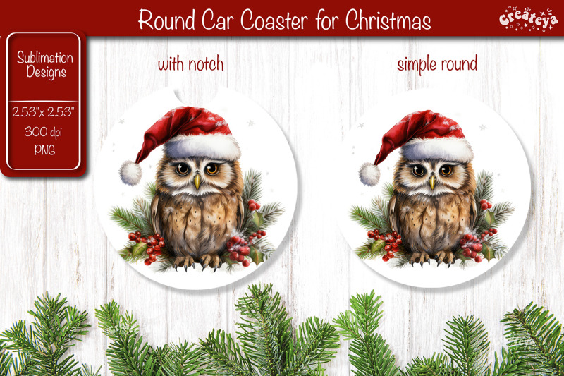 car-coaster-christmas-sublimation-round-coaster-sublimation-design-chr