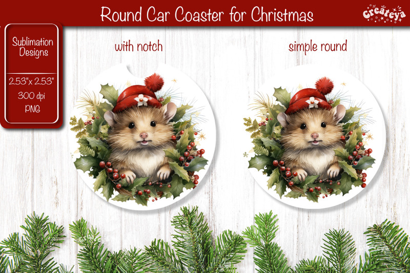 car-coaster-christmas-sublimation-round-coaster-sublimation-design-chr