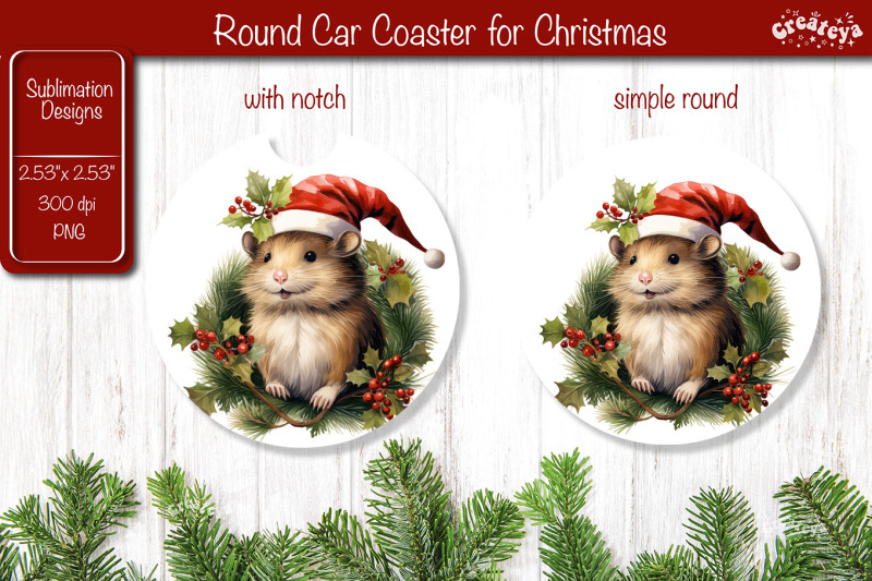 car-coaster-christmas-sublimation-round-coaster-sublimation-design-chr