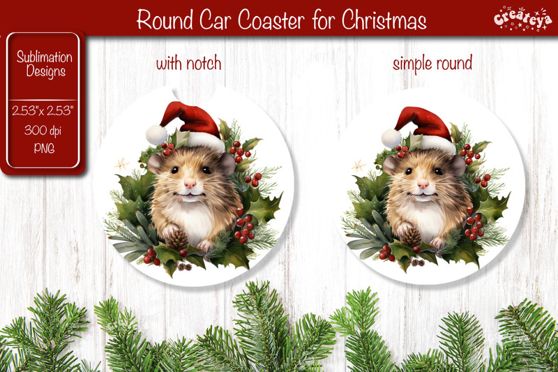 car-coaster-christmas-sublimation-round-coaster-sublimation-design-chr