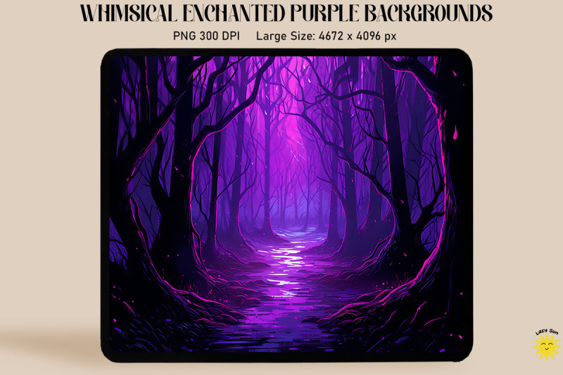 dark-neon-purple-spooky-forest