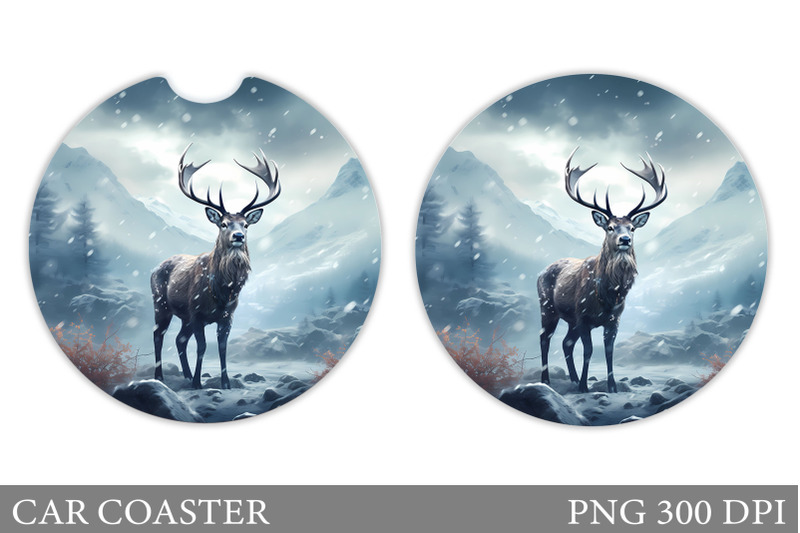 reindeer-car-coaster-design-3d-reindeer-car-coaster