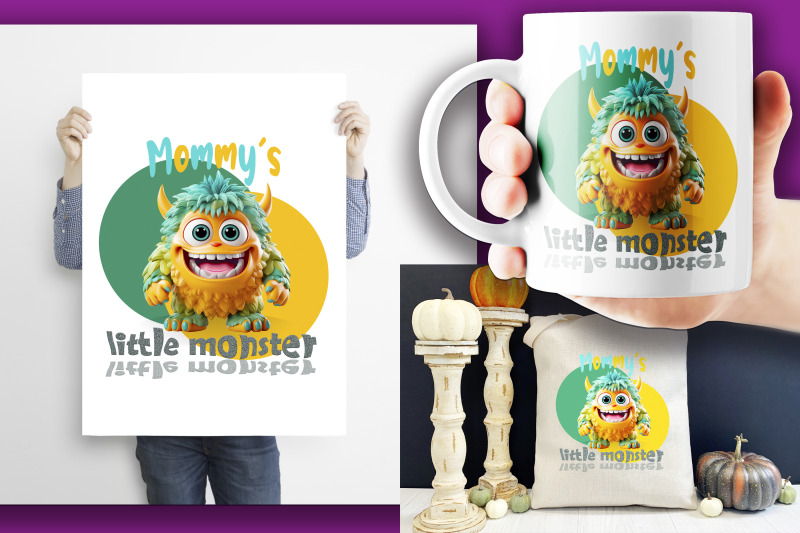 mommys-little-monster-sublimation-png
