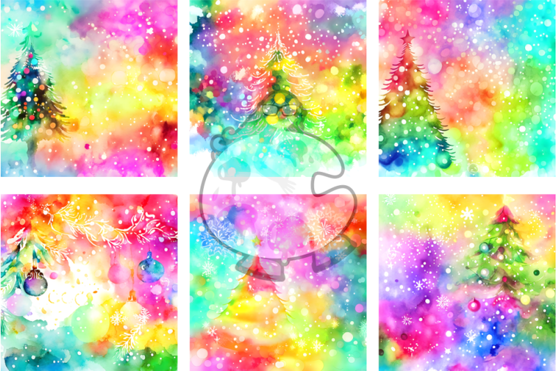 watercolor-christmas-tree-background-papers
