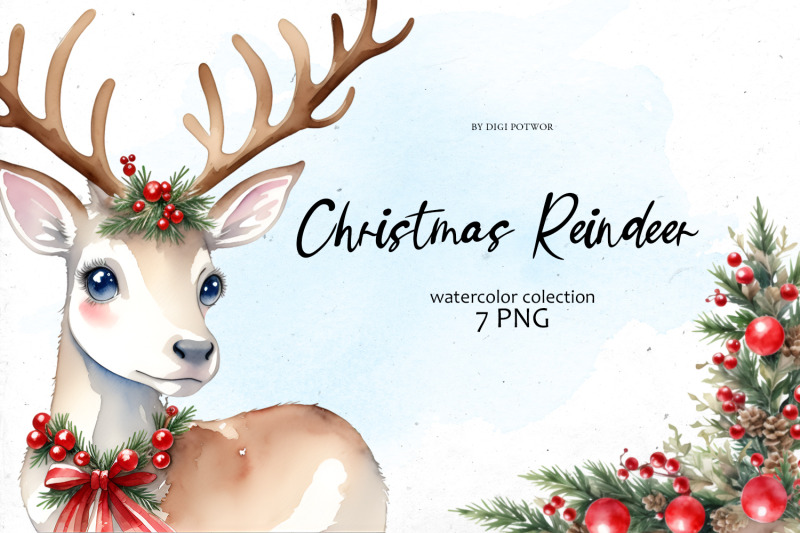 watercolor-christmas-reindeerl-png-clipart-bundle