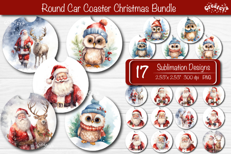 car-coaster-christmas-sublimation-bundle-round-coaster-sublimation-des