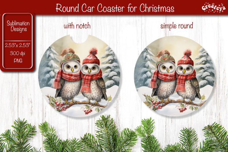 car-coaster-christmas-sublimation-round-coaster-sublimation-design-chr